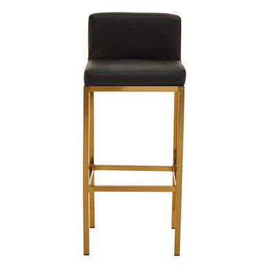 Black and Gold Finish Bar Chair
