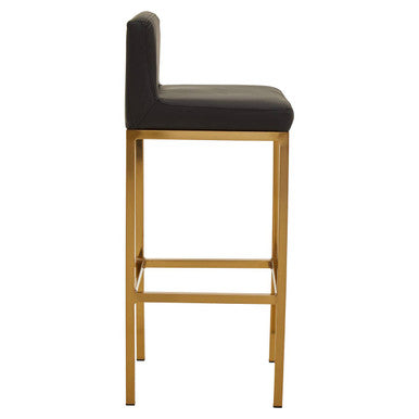 Black and Gold Finish Bar Chair