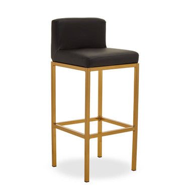 Black and Gold Finish Bar Chair