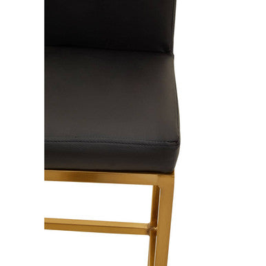 Black and Gold Finish Bar Chair