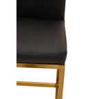 Black and Gold Finish Bar Chair