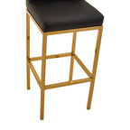 Black and Gold Finish Bar Chair