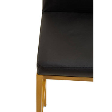Black and Gold Finish Bar Chair