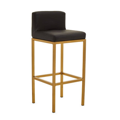 Black and Gold Finish Bar Chair