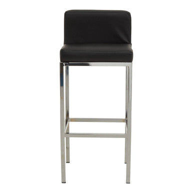 Black and Chrome Finish Bar Chair