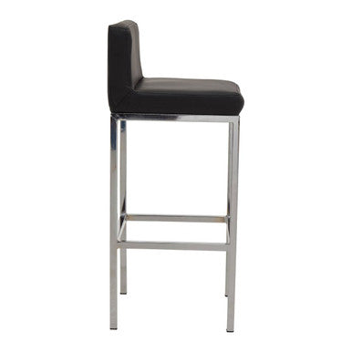 Black and Chrome Finish Bar Chair