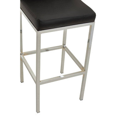 Black and Chrome Finish Bar Chair