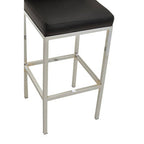 Black and Chrome Finish Bar Chair