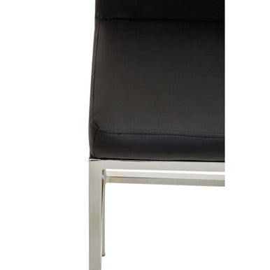 Black and Chrome Finish Bar Chair