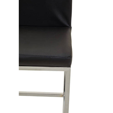 Black and Chrome Finish Bar Chair
