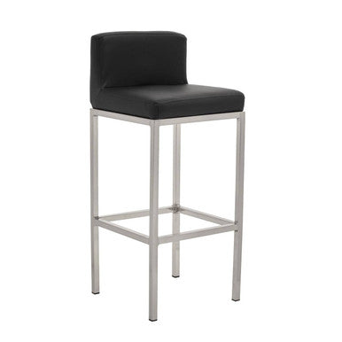 Black and Chrome Finish Bar Chair