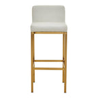 White and Gold Finish Bar Chair