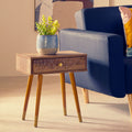 Wood Effect 1 Drawer Bedside Table