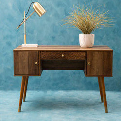 Wood Effect 2 Door and 1 Drawer Desk