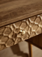 Wood Effect 2 Door and 1 Drawer Desk
