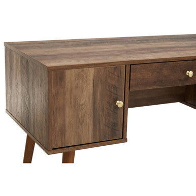 Wood Effect 2 Door and 1 Drawer Desk