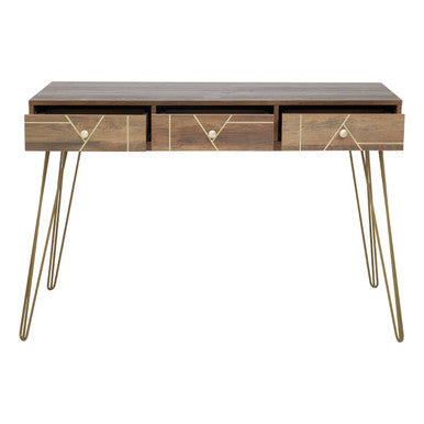 Wood Effect 3 Drawer Desk