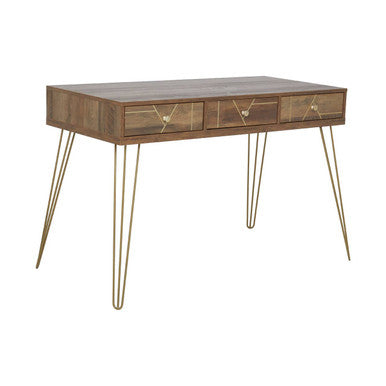 Wood Effect 3 Drawer Desk