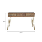 Wood Effect 3 Drawer Desk