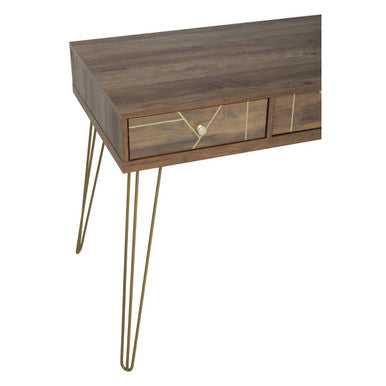 Wood Effect 3 Drawer Desk