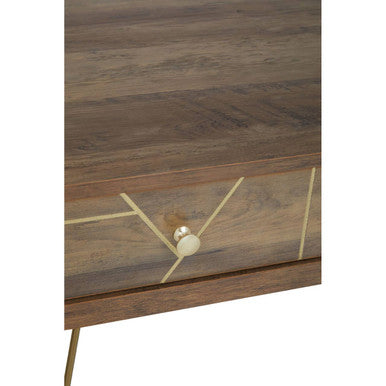Wood Effect 3 Drawer Desk