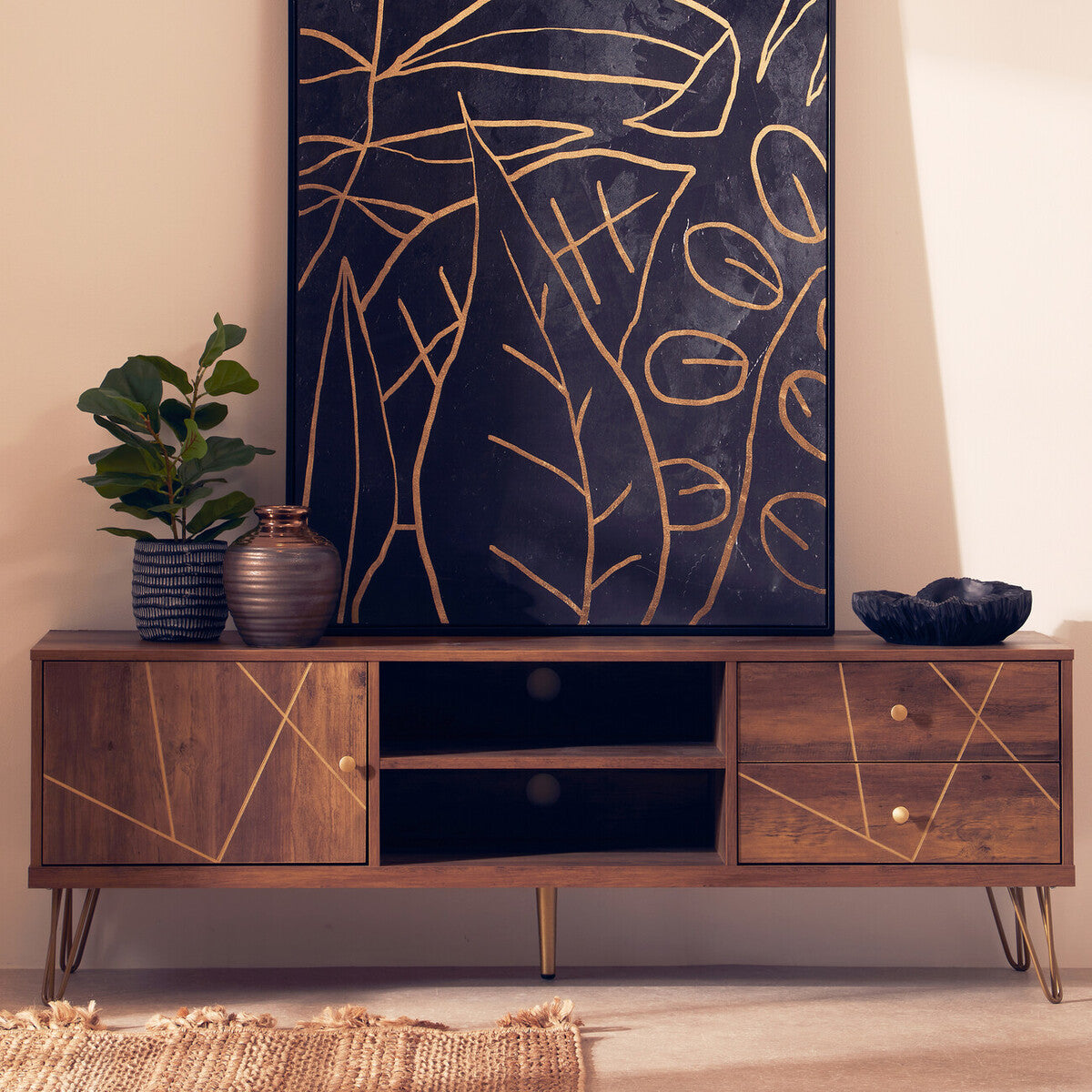 Wood Effect Media Unit
