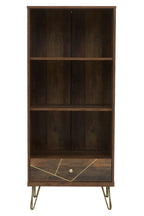 Wood Effect 3 Tier Shelf Unit with Drawer