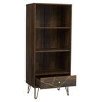 Wood Effect 3 Tier Shelf Unit with Drawer