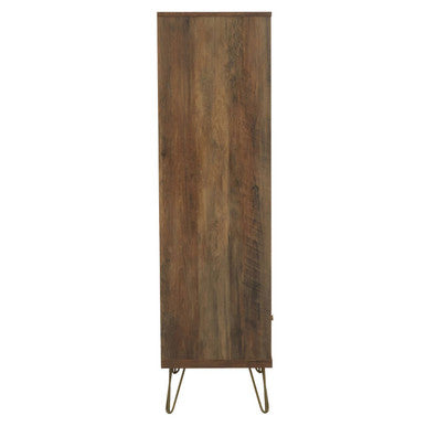 Wood Effect 3 Tier Shelf Unit with Drawer