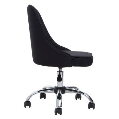 Black Fabric Home Office Chair