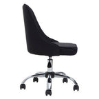 Black Fabric Home Office Chair