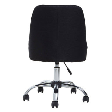 Black Fabric Home Office Chair