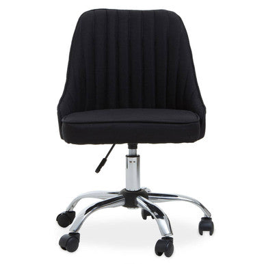 Black Fabric Home Office Chair