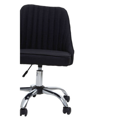 Black Fabric Home Office Chair