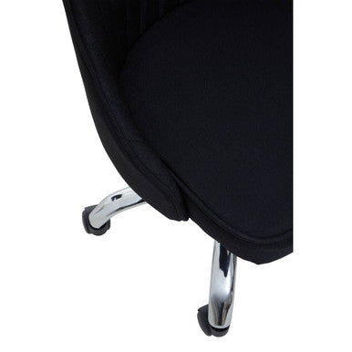 Black Fabric Home Office Chair
