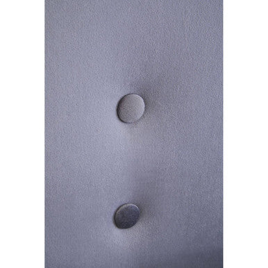 Grey Velvet Button Detail Chair