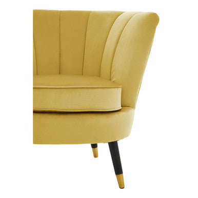 Pistachio Velvet Accent Chair with Channel Tufting