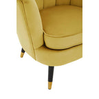 Pistachio Velvet Accent Chair with Channel Tufting
