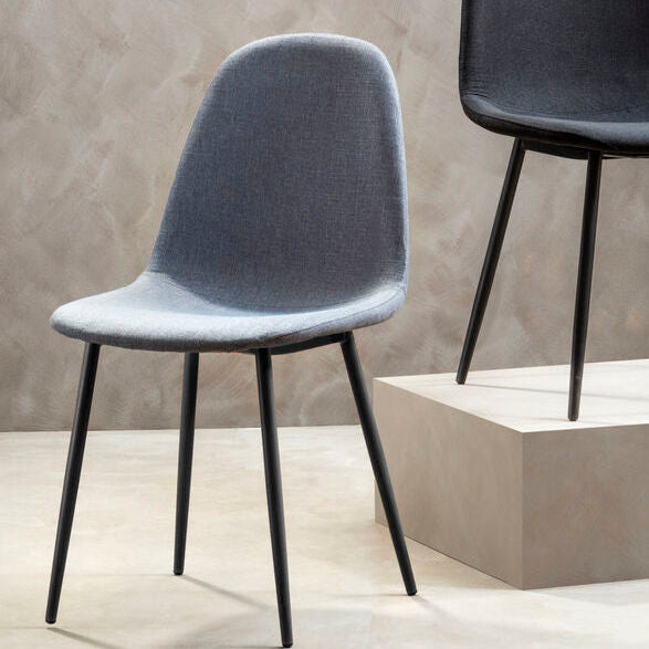 Grey Fabric Dining Chair