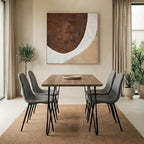 Grey Fabric Dining Chair