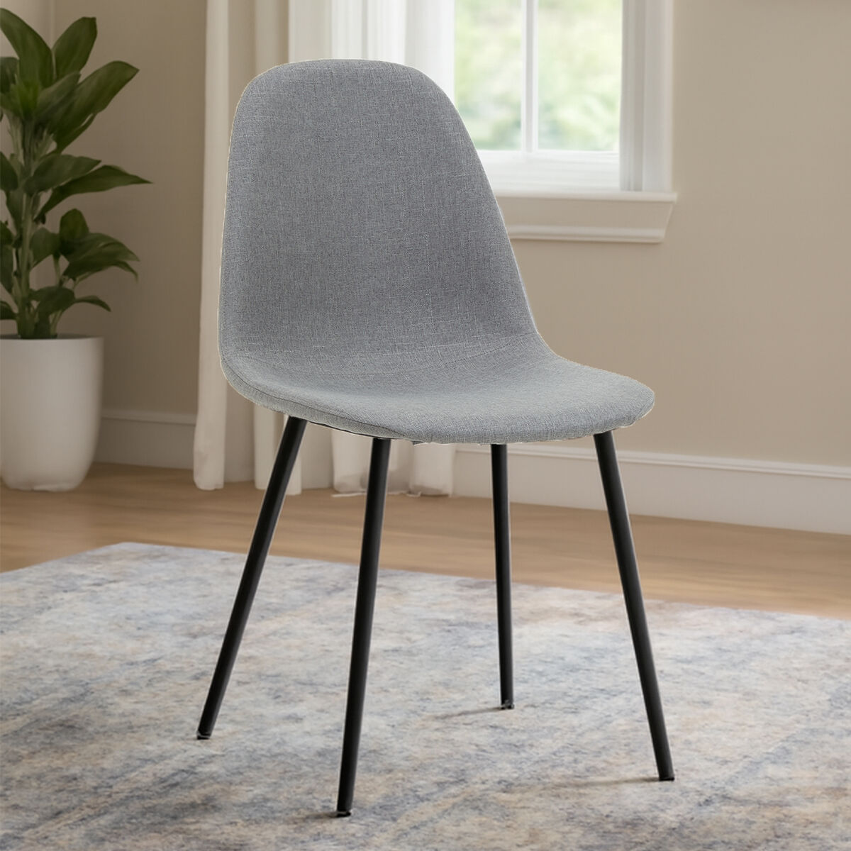 Mink Fabric Dining Chair