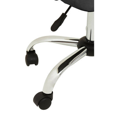 Grey Leather Effect Home Office Chair
