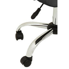 Grey Leather Effect Home Office Chair