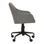 Tufted Grey and Black Home Office Chair