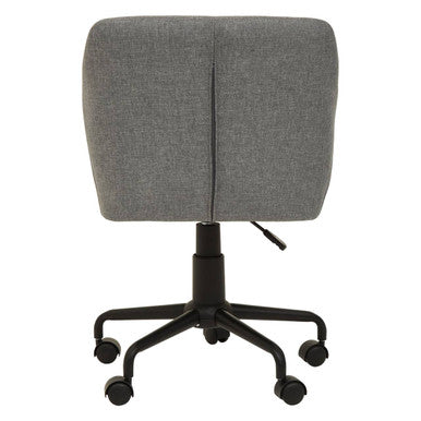 Tufted Grey and Black Home Office Chair