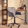 Tufted Grey and Black Home Office Chair