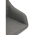 Tufted Grey and Black Home Office Chair