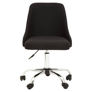 Black and Chrome Home Office Chair