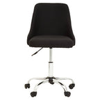 Black and Chrome Home Office Chair