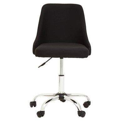 Black and Chrome Home Office Chair